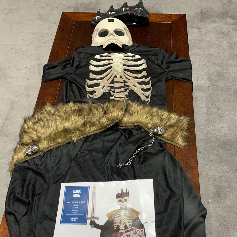 Skeleton Costume for Kids - Black and White